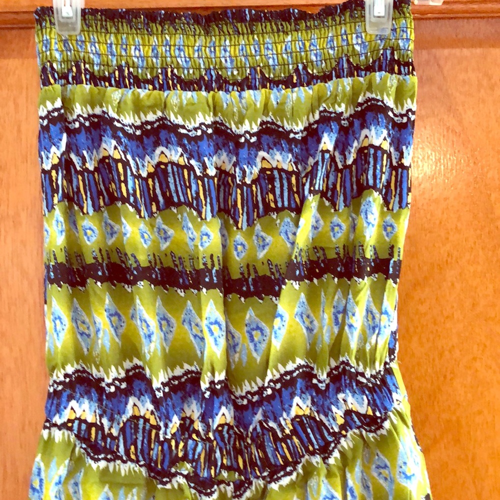 Multi color jumpsuit with pockets